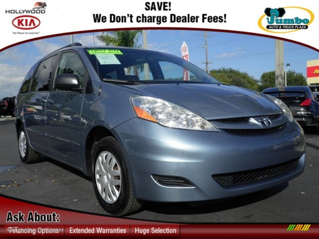 2006 Sienna LE - Blue Mirage Metallic / Stone Gray photo #1