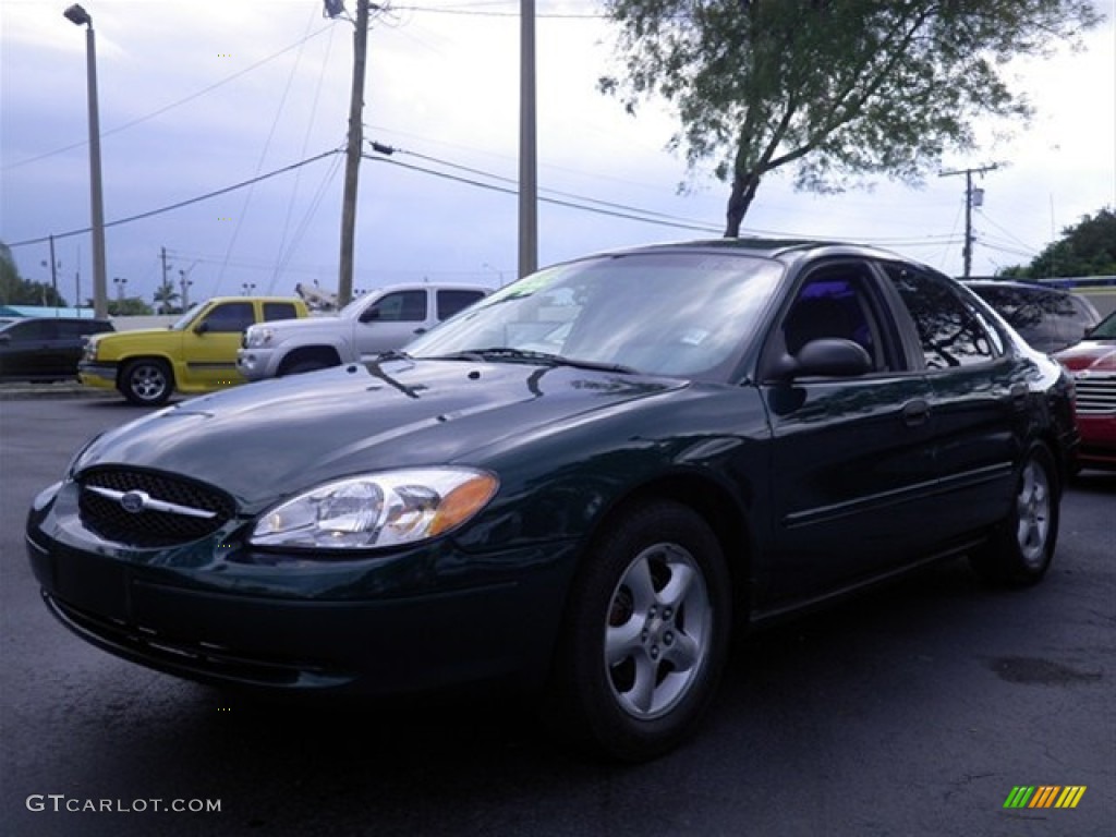 2000 Taurus SES - Tropic Green Metallic / Medium Graphite photo #5
