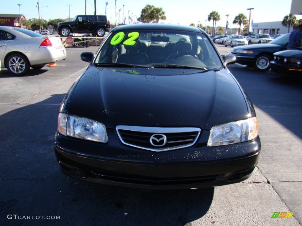 2002 626 LX V6 - Black Onyx / Gray photo #3