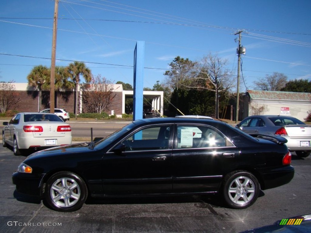 2002 626 LX V6 - Black Onyx / Gray photo #5