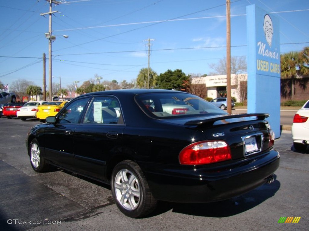 2002 626 LX V6 - Black Onyx / Gray photo #6