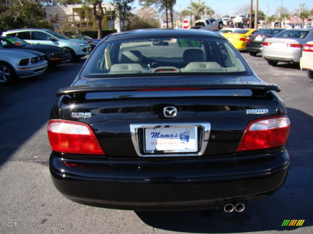 2002 626 LX V6 - Black Onyx / Gray photo #7