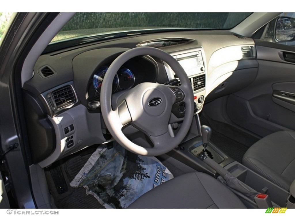 2009 Forester 2.5 X - Steel Silver Metallic / Black photo #9