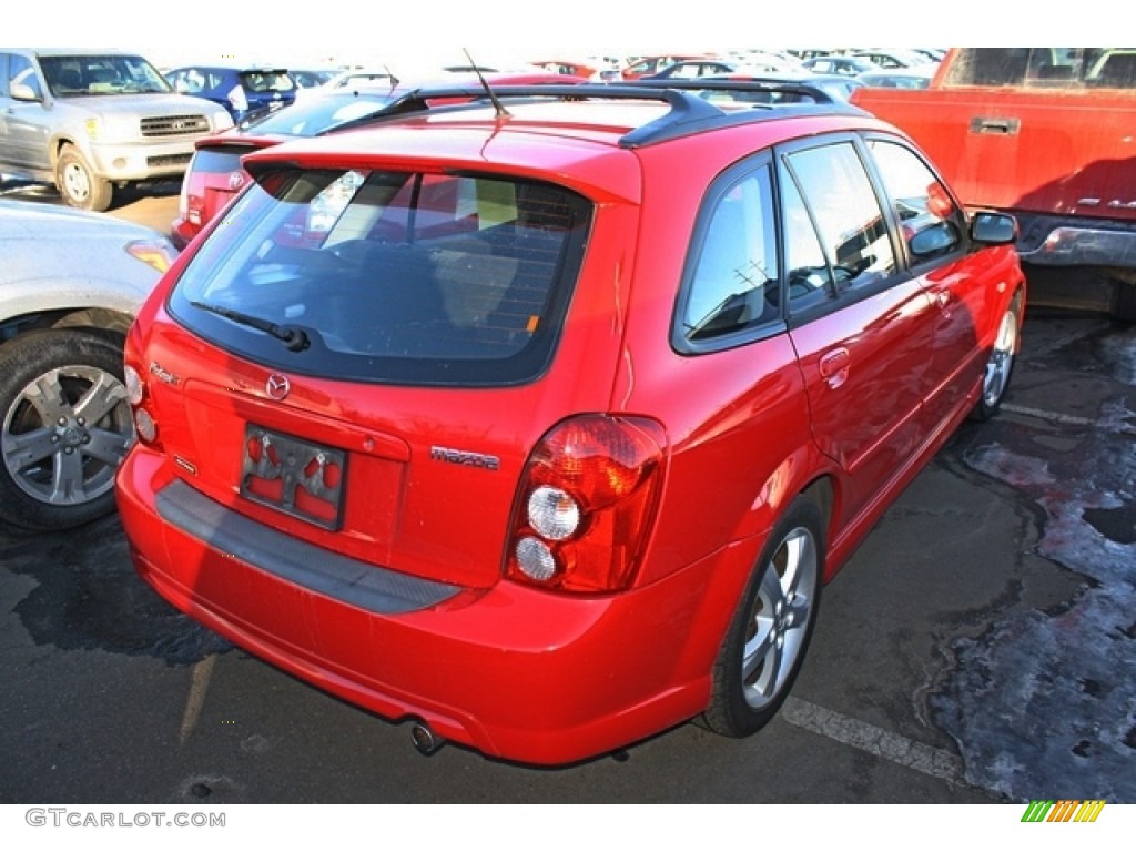 2003 Protege 5 Wagon - Classic Red / Gray photo #2