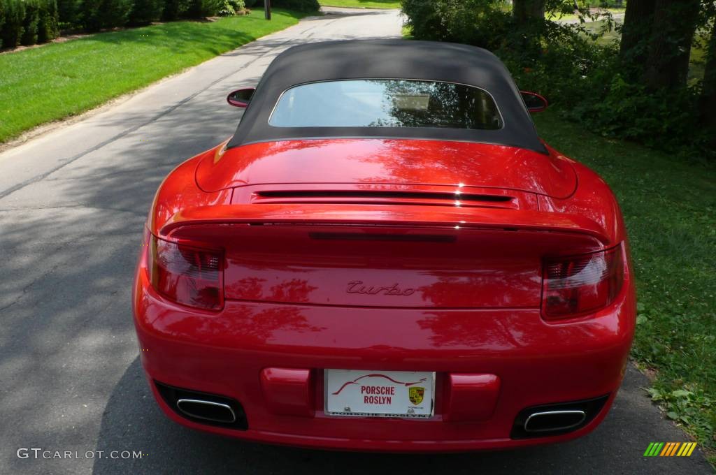 2008 911 Turbo Cabriolet - Guards Red / Sand Beige photo #5