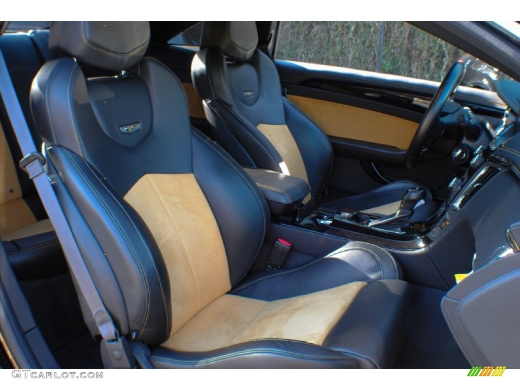 Ebony/Saffron Interior 2012 Cadillac CTS -V Coupe Photo #75562630
