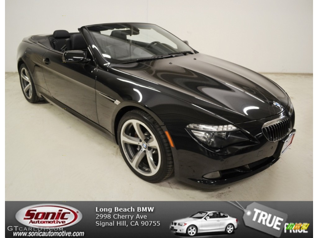 2010 6 Series 650i Convertible - Black Sapphire Metallic / Black photo #1