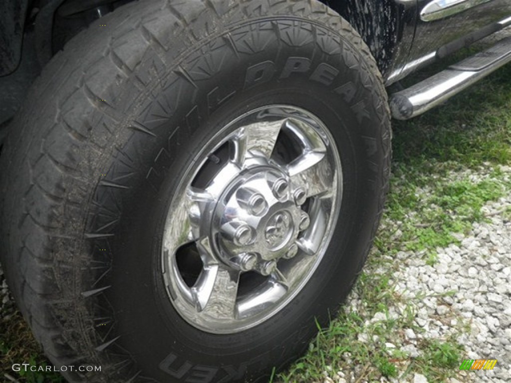 2007 Ram 3500 Laramie Quad Cab 4x4 - Brilliant Black Crystal Pearl / Medium Slate Gray photo #3