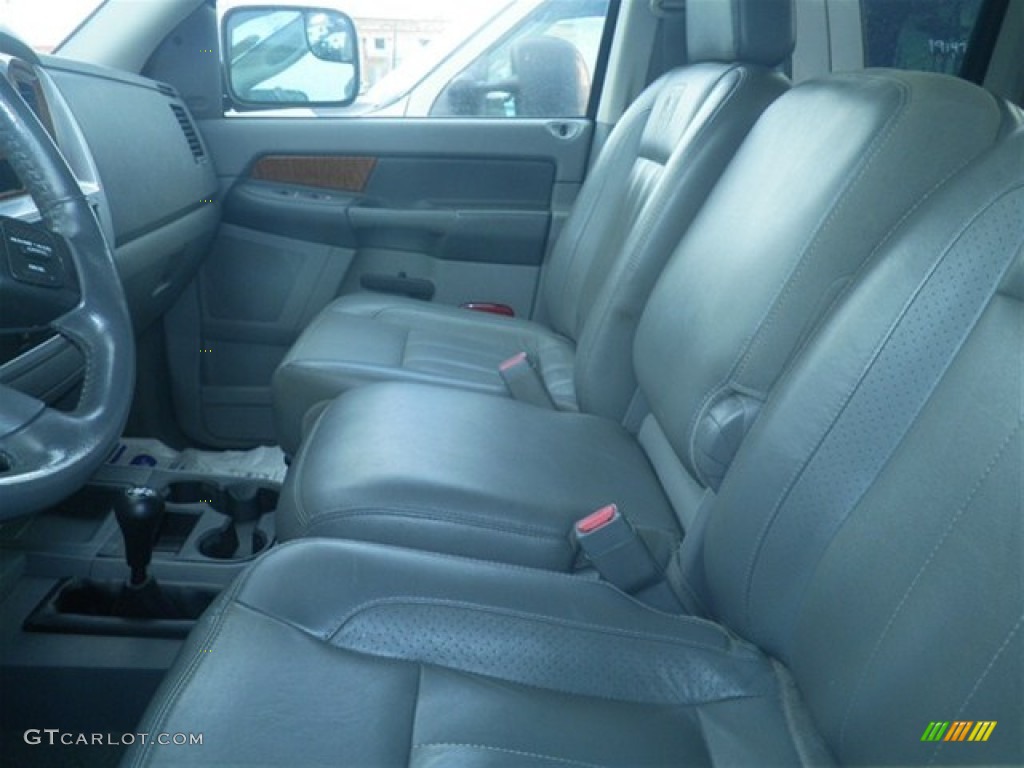 2007 Ram 3500 Laramie Quad Cab 4x4 - Brilliant Black Crystal Pearl / Medium Slate Gray photo #6