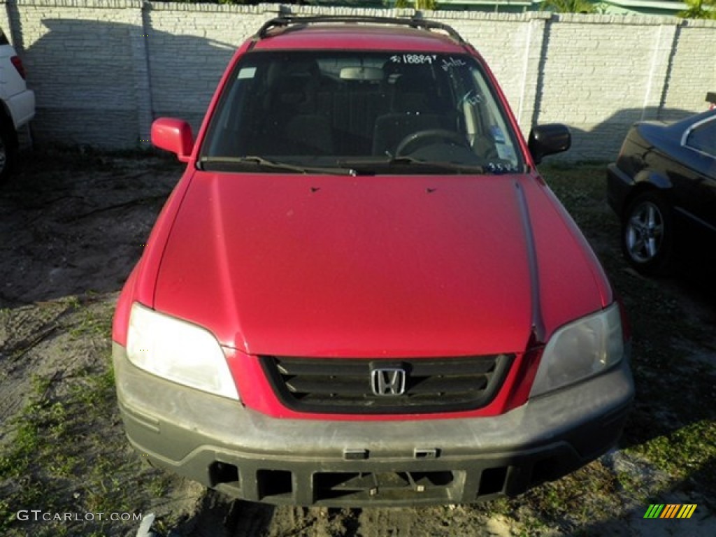 2001 CR-V EX 4WD - Milano Red / Dark Gray photo #2