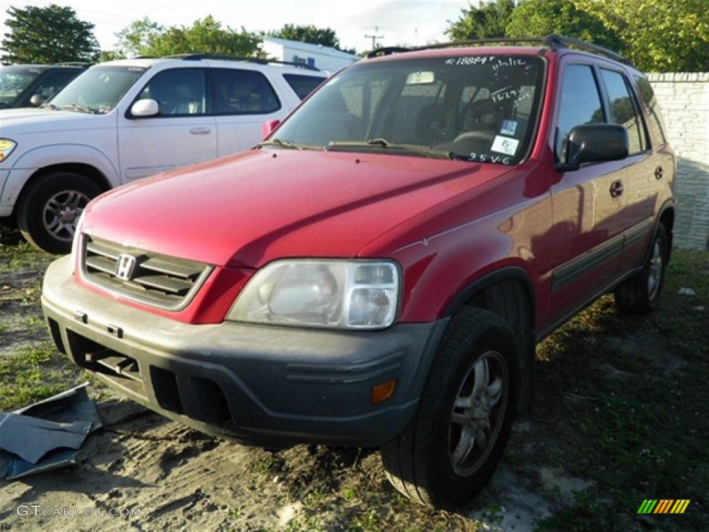 2001 CR-V EX 4WD - Milano Red / Dark Gray photo #3