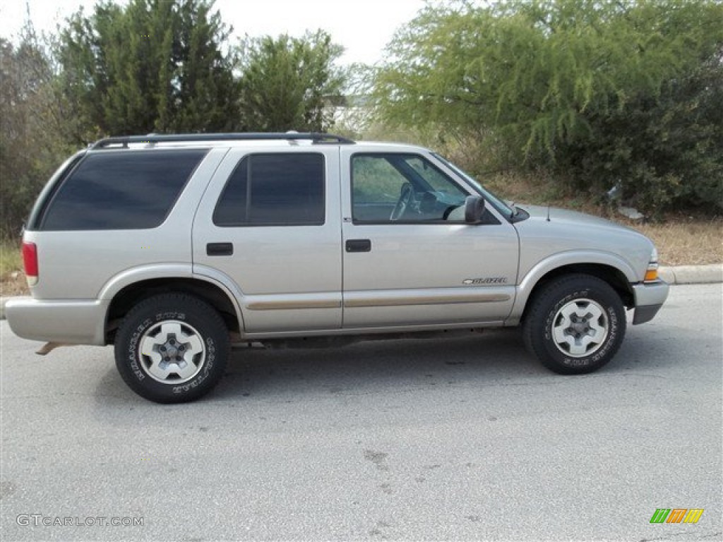 Light Pewter Metallic 2002 Chevrolet Blazer LS 4x4 Exterior Photo #75563791