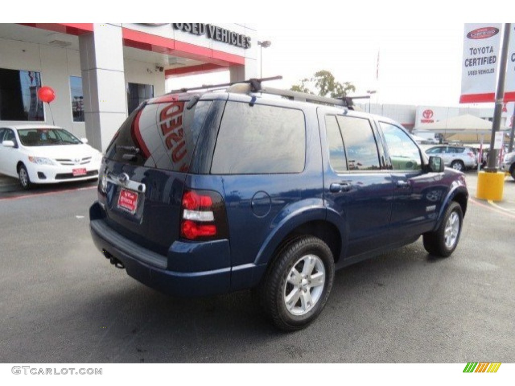 2008 Explorer XLT - Dark Blue Pearl Metallic / Camel photo #7