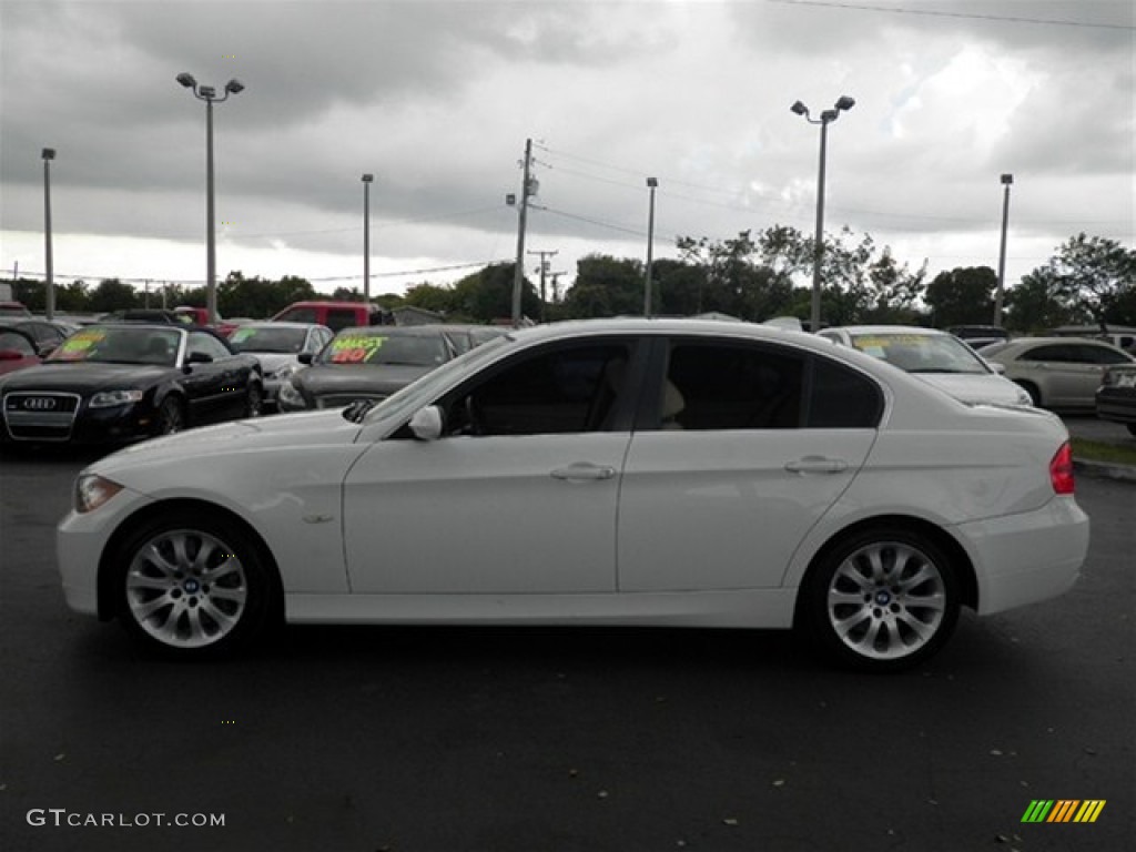 2008 3 Series 335i Sedan - Alpine White / Beige photo #8