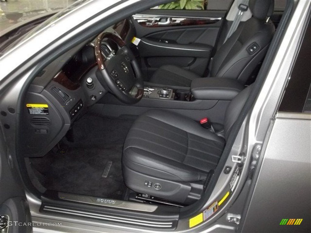 Jet Black Interior 2013 Hyundai Equus Signature Photo #75565912