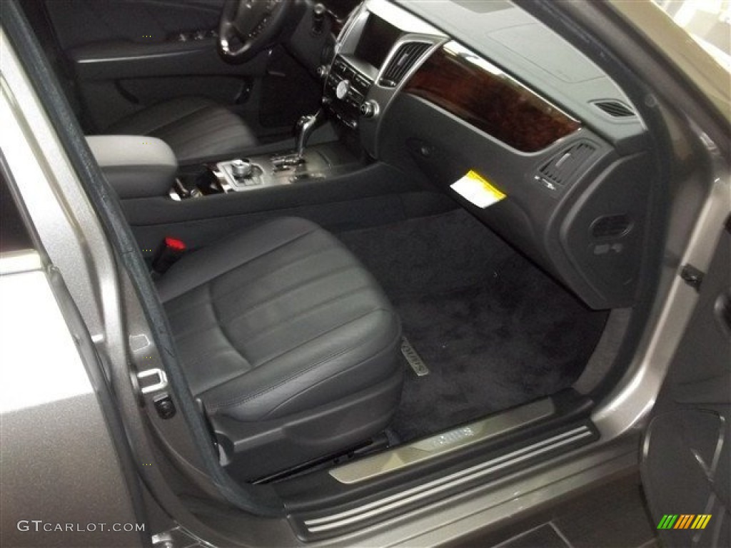 Jet Black Interior 2013 Hyundai Equus Signature Photo #75566050