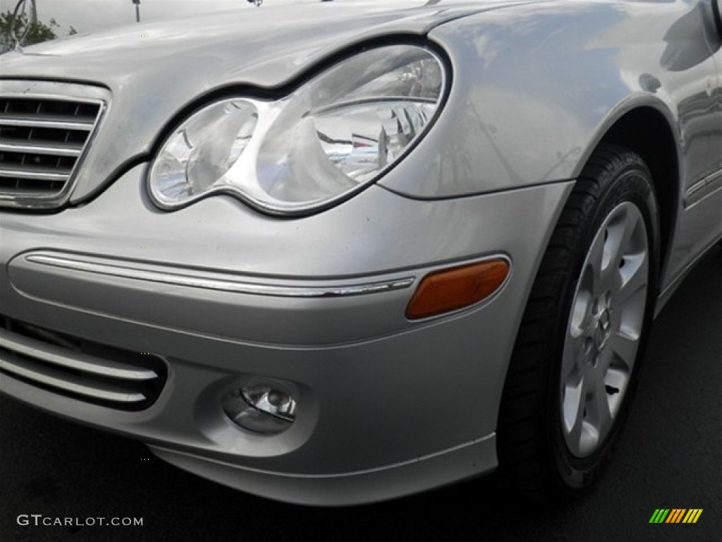 2005 C 240 Sedan - Brilliant Silver Metallic / Ash photo #6