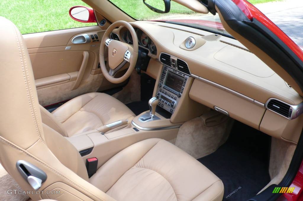 2008 911 Turbo Cabriolet - Guards Red / Sand Beige photo #15