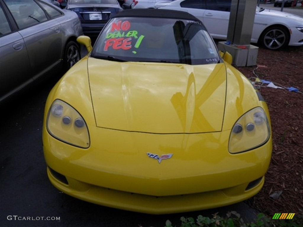 2005 Corvette Convertible - Millenium Yellow / Ebony photo #3