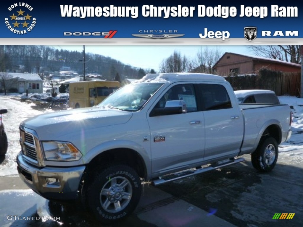 2012 Ram 2500 HD Laramie Crew Cab 4x4 - Bright White / Dark Slate photo #1