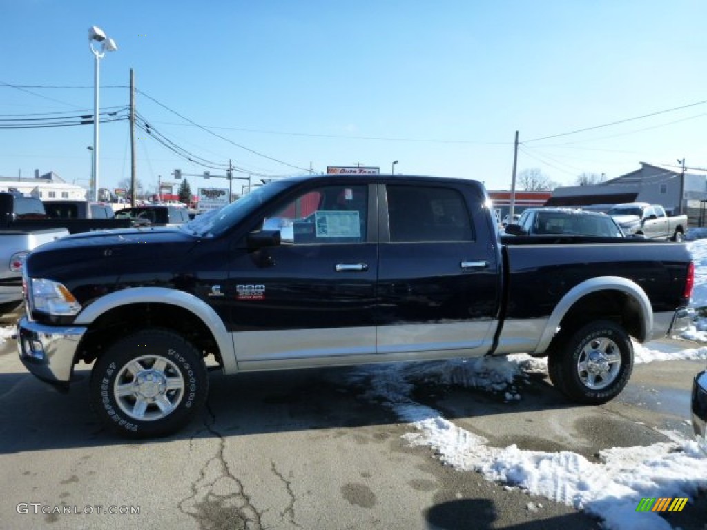 2012 Ram 2500 HD Laramie Crew Cab 4x4 - True Blue Pearl / Dark Slate photo #2
