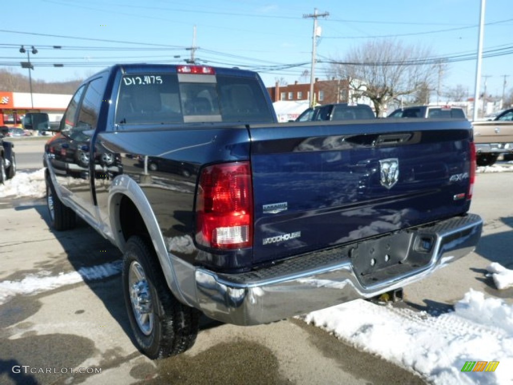 2012 Ram 2500 HD Laramie Crew Cab 4x4 - True Blue Pearl / Dark Slate photo #3