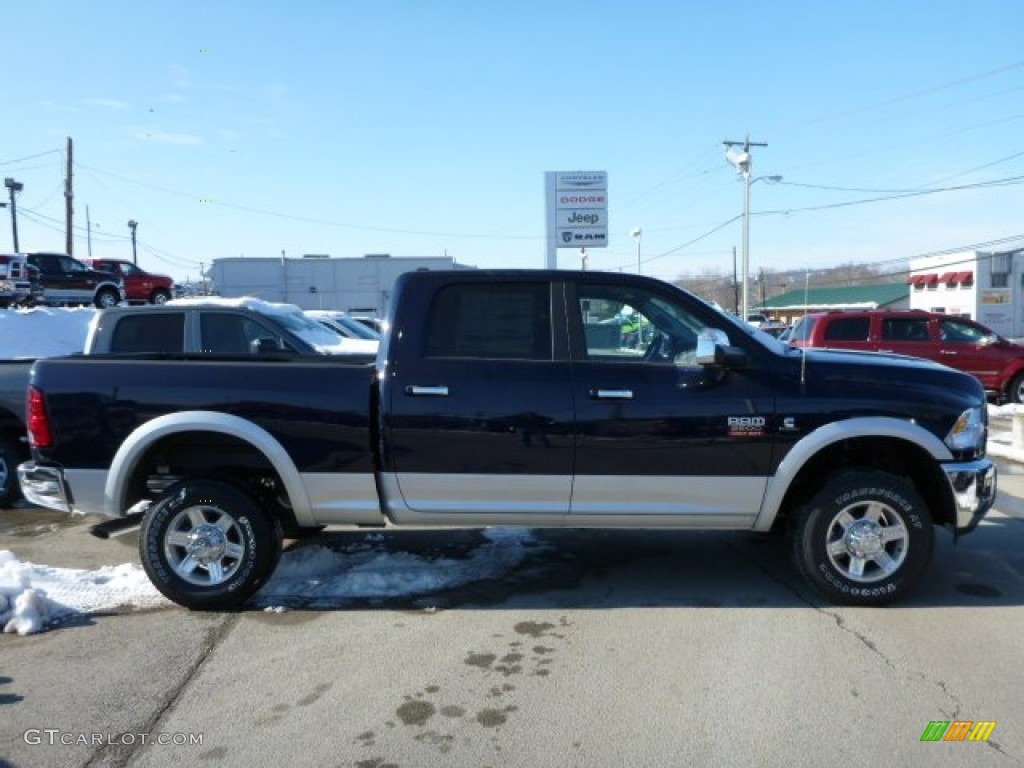 2012 Ram 2500 HD Laramie Crew Cab 4x4 - True Blue Pearl / Dark Slate photo #6