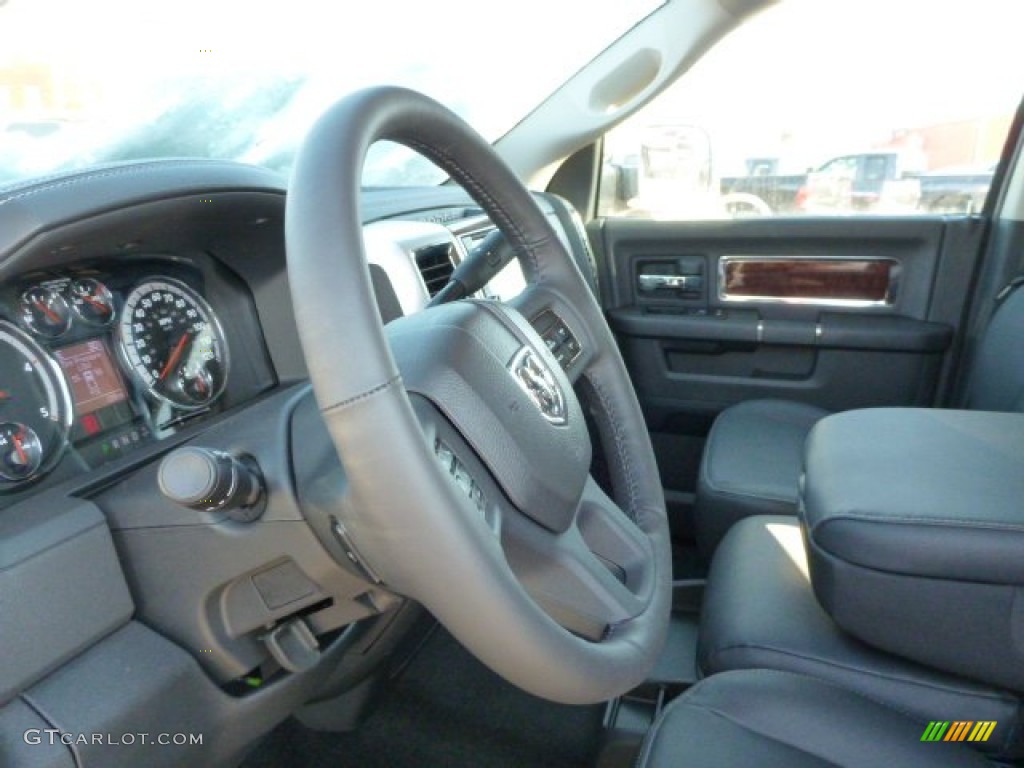 2012 Ram 2500 HD Laramie Crew Cab 4x4 - True Blue Pearl / Dark Slate photo #14