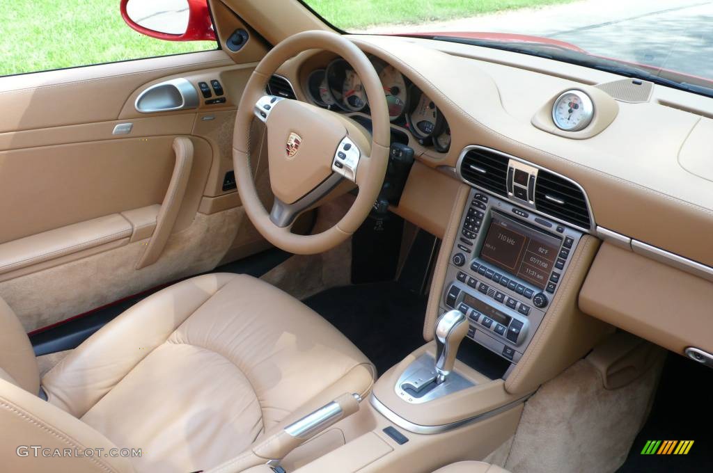 2008 911 Turbo Cabriolet - Guards Red / Sand Beige photo #17