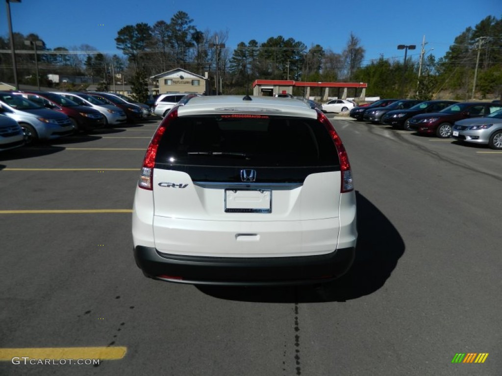 2013 CR-V EX-L - White Diamond Pearl / Beige photo #4