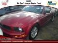 Dark Candy Apple Red 2008 Ford Mustang V6 Deluxe Coupe