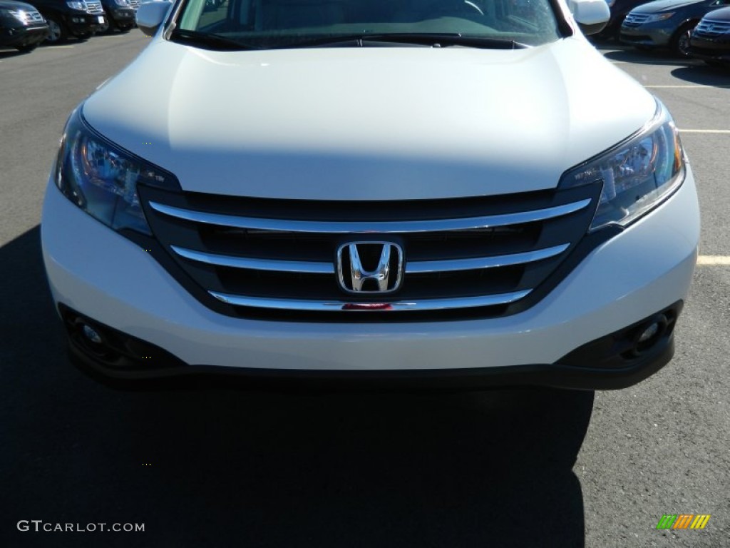 2013 CR-V EX-L - White Diamond Pearl / Beige photo #9