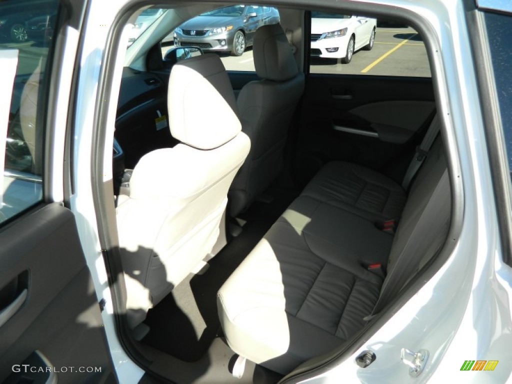 2013 CR-V EX-L - White Diamond Pearl / Beige photo #12
