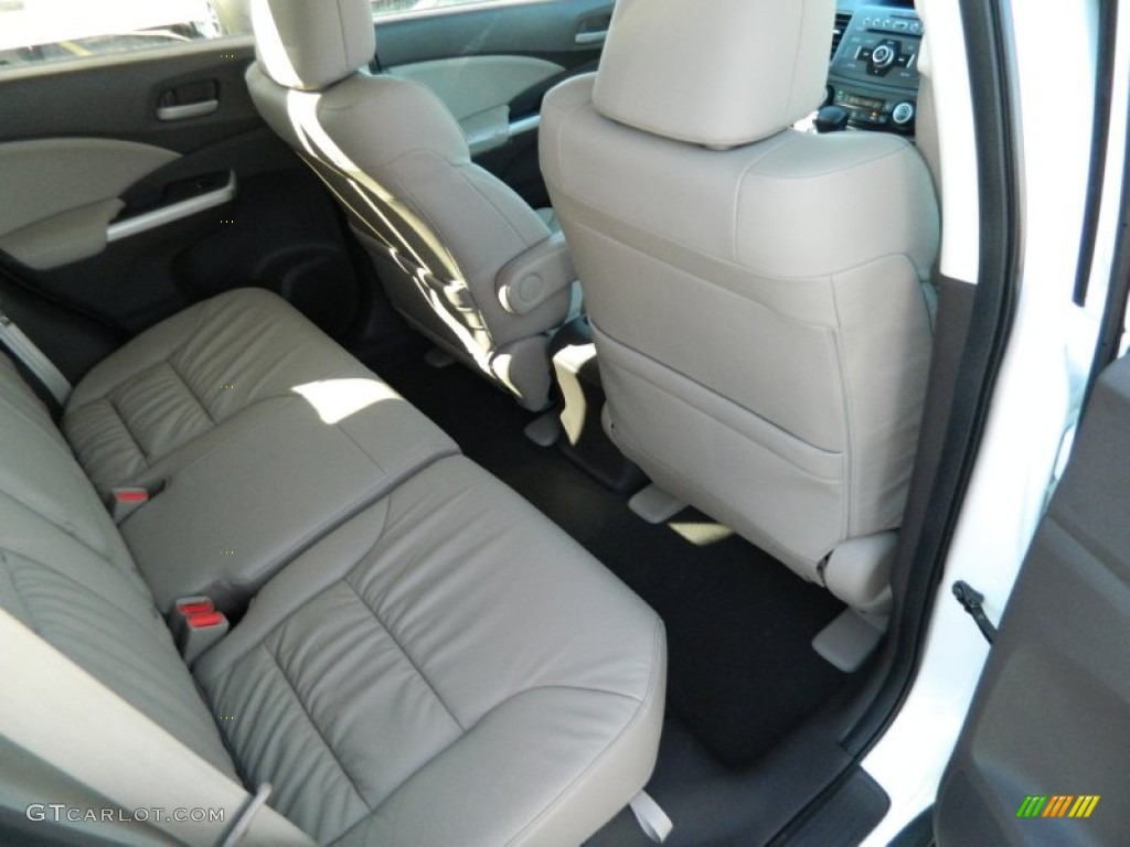 2013 CR-V EX-L - White Diamond Pearl / Beige photo #14