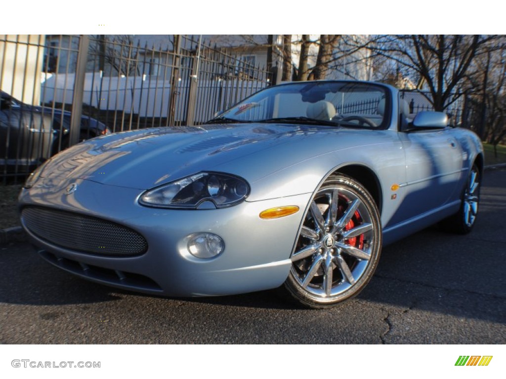 Frost Blue Metallic 2006 Jaguar XK XKR Convertible Exterior Photo #75568762