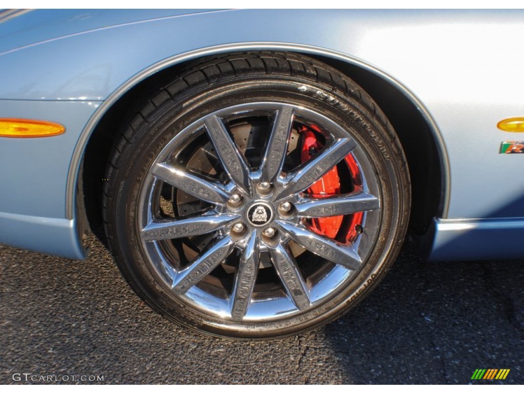 2006 XK XKR Convertible - Frost Blue Metallic / Ivory photo #8