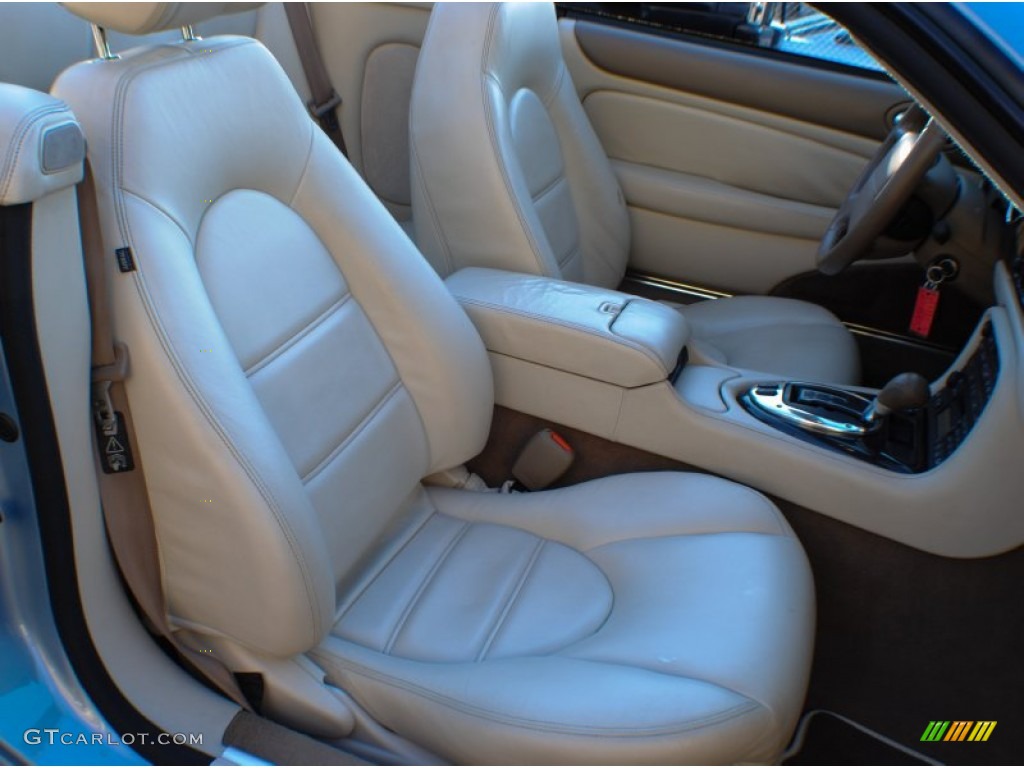 2006 XK XKR Convertible - Frost Blue Metallic / Ivory photo #10