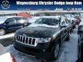 2013 Brilliant Black Crystal Pearl Jeep Grand Cherokee Overland 4x4  photo #1