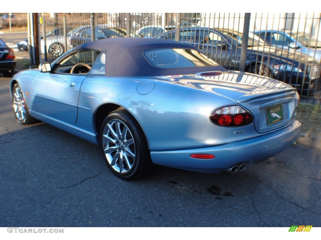 2006 XK XKR Convertible - Frost Blue Metallic / Ivory photo #21