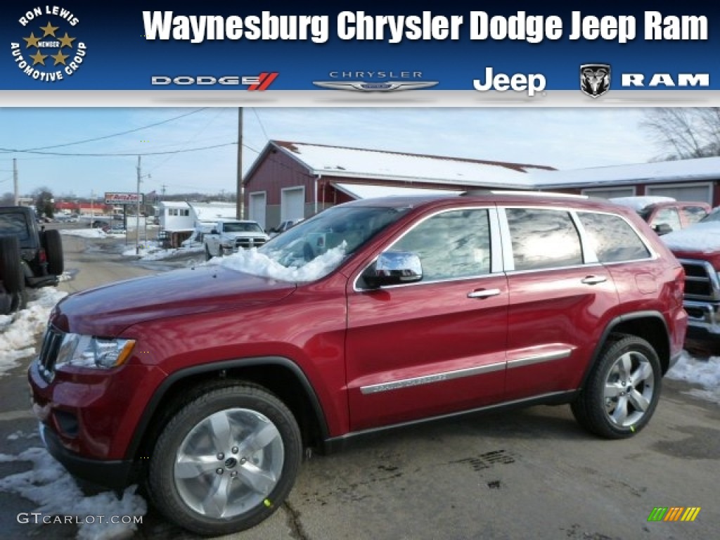 2013 Grand Cherokee Limited 4x4 - Deep Cherry Red Crystal Pearl / Black/Light Frost Beige photo #1
