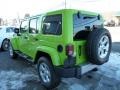 2013 Gecko Green Pearl Jeep Wrangler Unlimited Sahara 4x4  photo #2