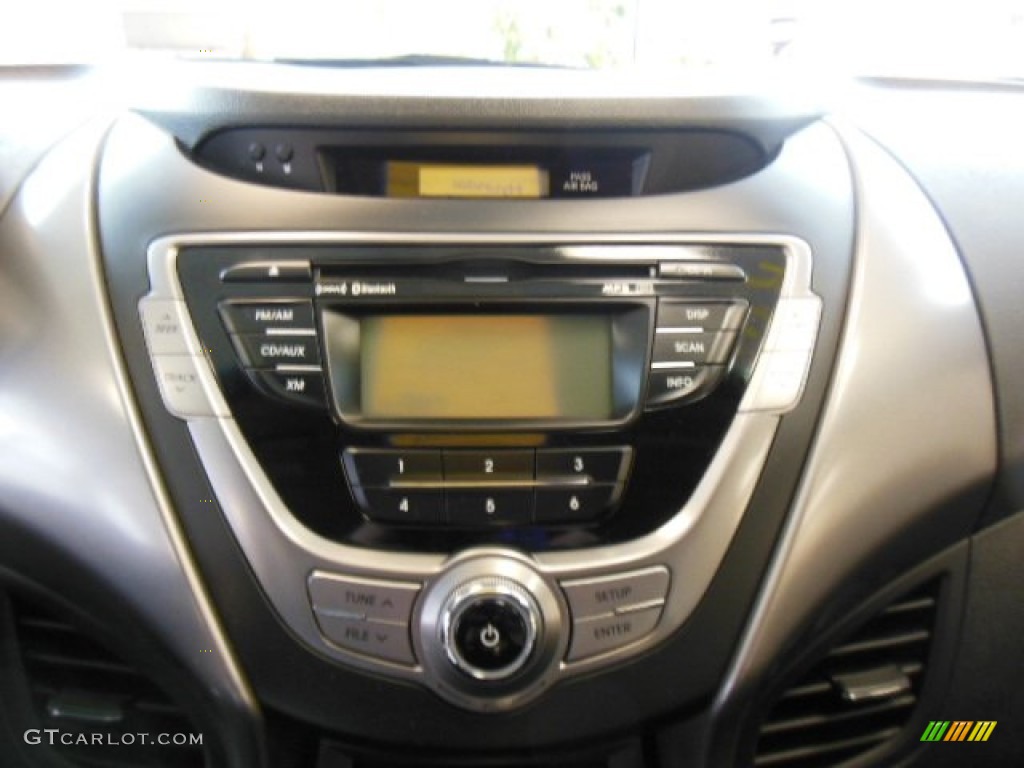 2013 Elantra Coupe GS - Monaco White / Blue photo #18