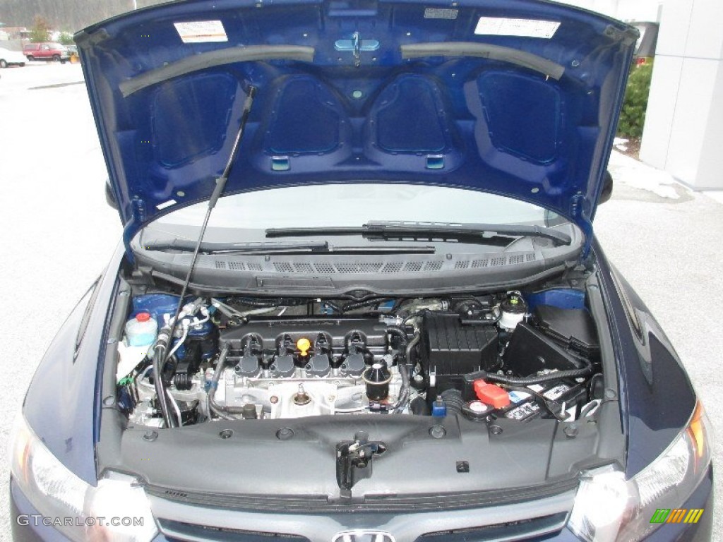 2007 Civic LX Coupe - Royal Blue Pearl / Gray photo #15
