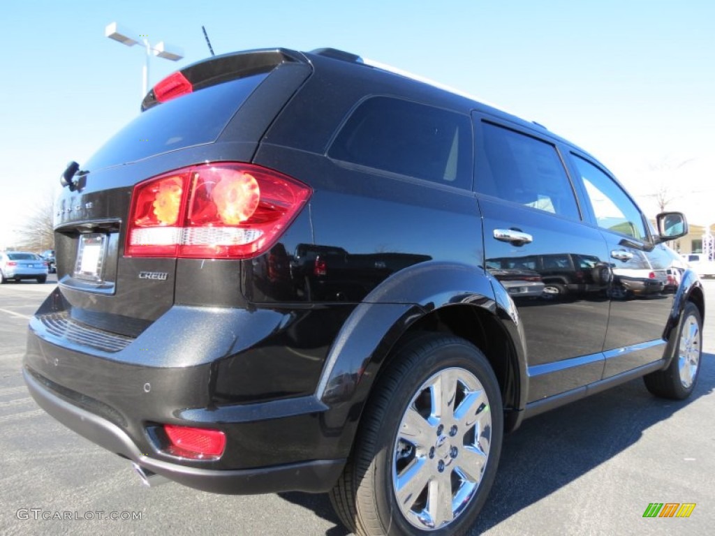 Brilliant Black Crystal Pearl 2013 Dodge Journey Crew Exterior Photo #75571124