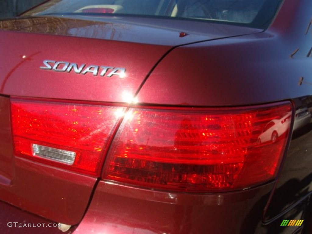 2010 Sonata GLS - Dark Cherry Red / Camel photo #18