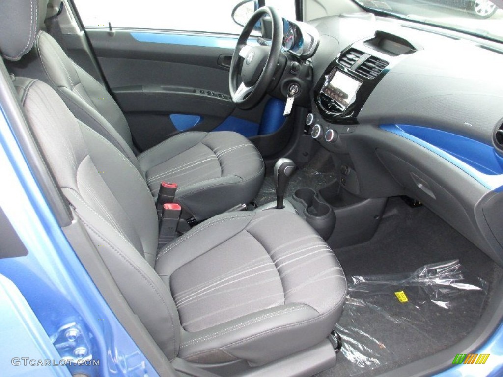 Silver/Blue Interior 2013 Chevrolet Spark LT Photo #75572075