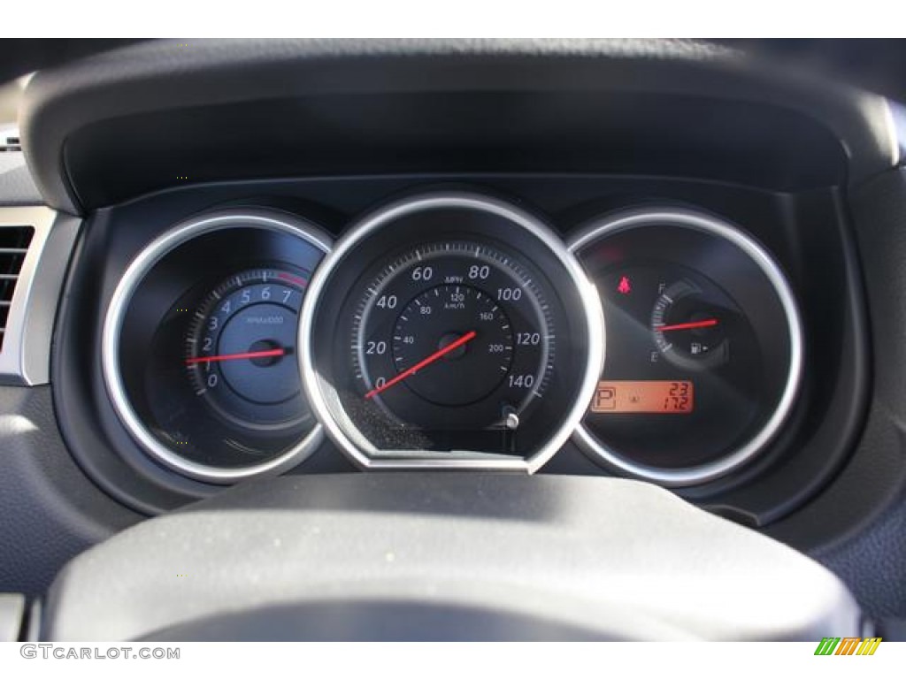 2012 Nissan Versa 1.8 SL Hatchback Gauges Photo #75572348