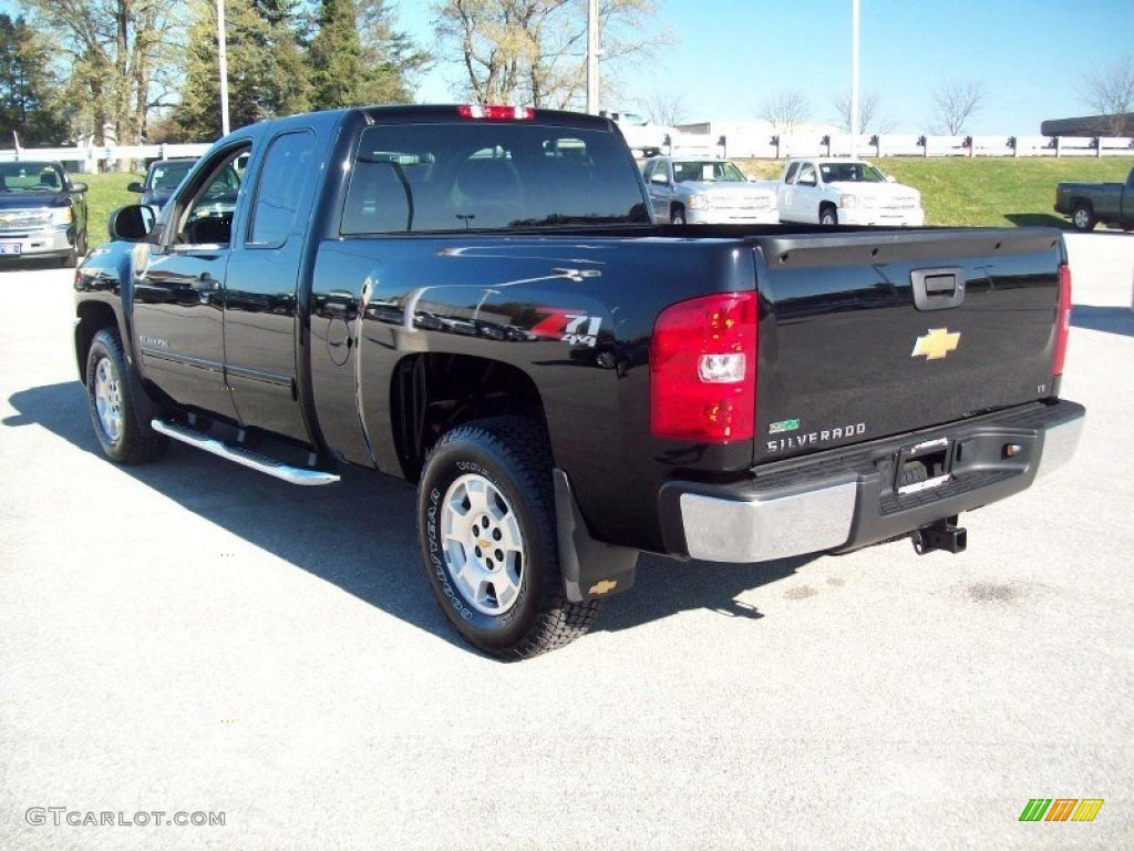 2013 Silverado 1500 LT Extended Cab 4x4 - Black / Ebony photo #2