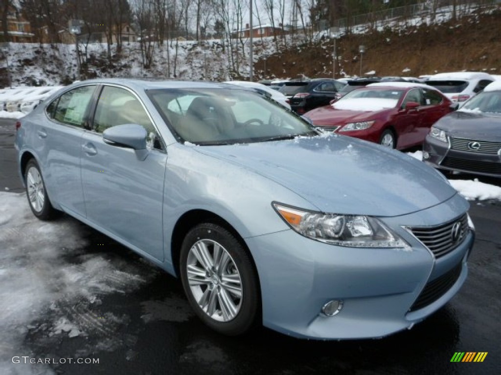 2013 ES 350 - Cerulean Blue Metallic / Parchment photo #6