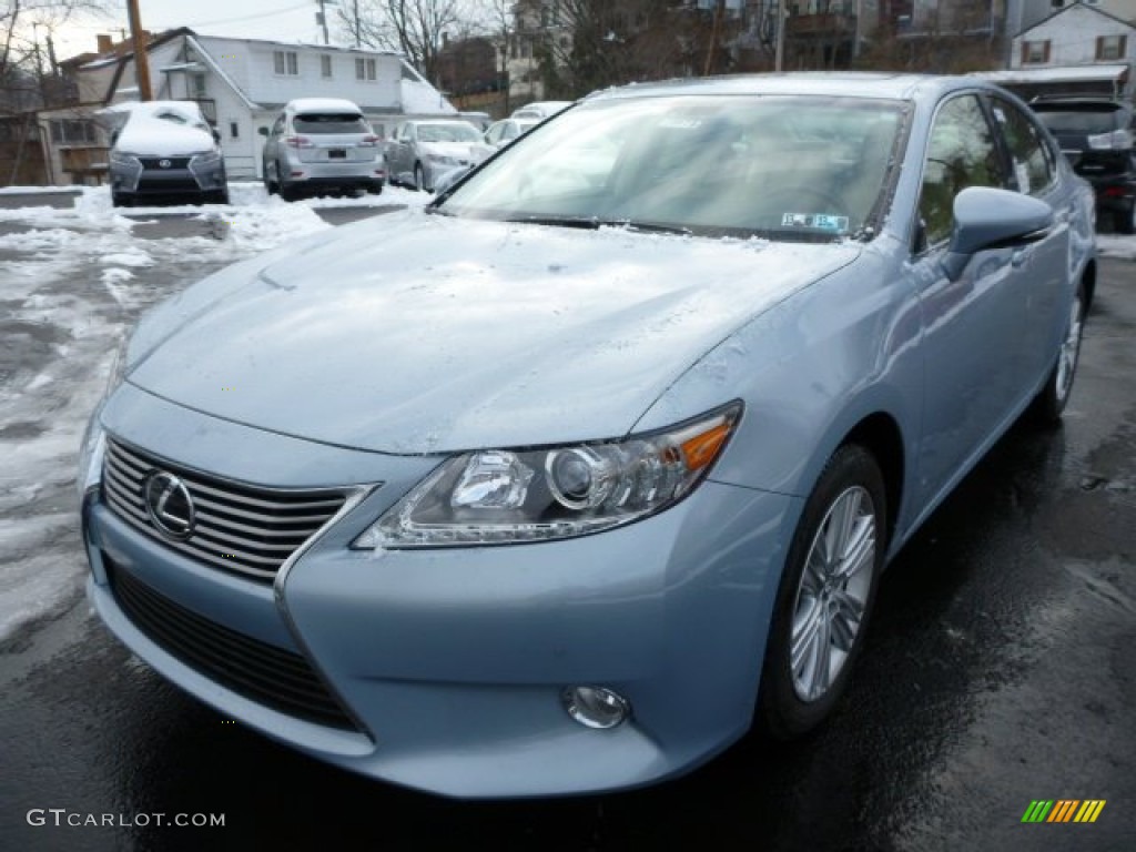 2013 ES 350 - Cerulean Blue Metallic / Parchment photo #8